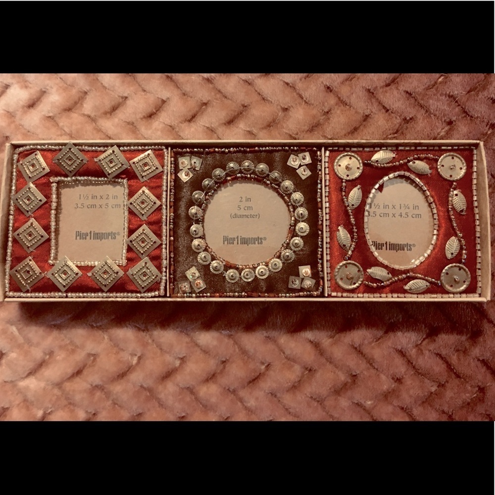PIER 1 IMPORTS Mini Frames 3Pc set NWOT